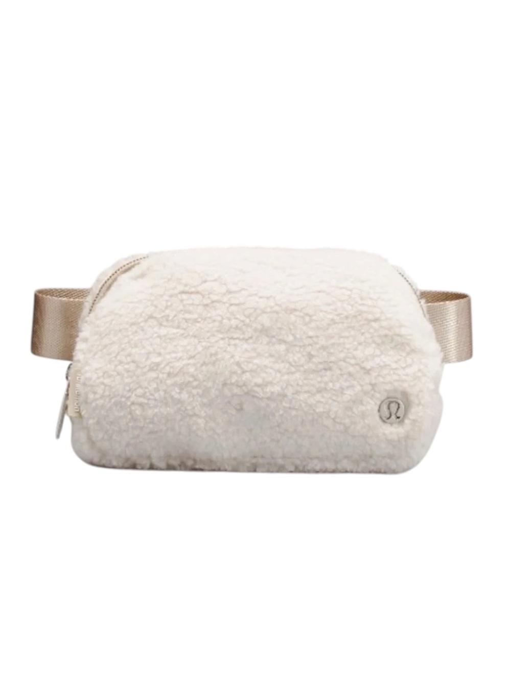 Lululemon White Tan Sherpa Belt Bag Anywhere Belt Bag Fanny Pack Activewear